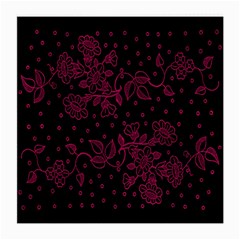 Floral Pattern Background Medium Glasses Cloth (2-side) by Simbadda