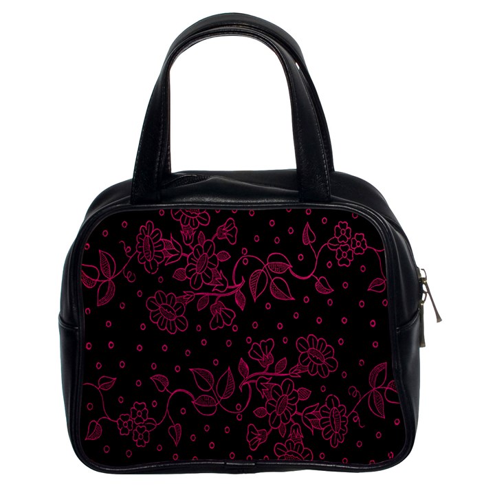 Floral Pattern Background Classic Handbags (2 Sides)