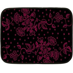 Floral Pattern Background Fleece Blanket (mini) by Simbadda