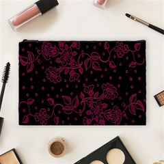 Floral Pattern Background Cosmetic Bag (large)  by Simbadda