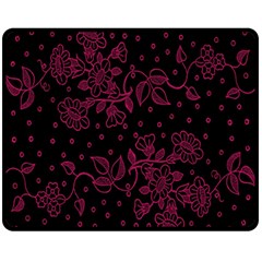 Floral Pattern Background Fleece Blanket (medium) 