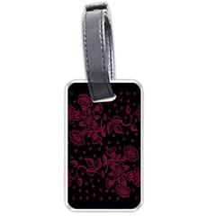 Floral Pattern Background Luggage Tags (one Side)  by Simbadda