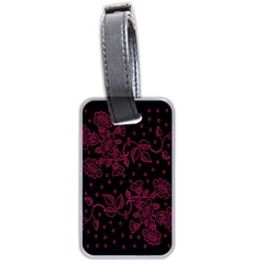 Floral Pattern Background Luggage Tags (two Sides) by Simbadda