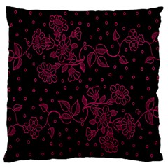 Floral Pattern Background Large Cushion Case (one Side) by Simbadda