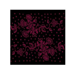 Floral Pattern Background Small Satin Scarf (square) by Simbadda