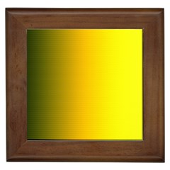 Yellow Gradient Background Framed Tiles by Simbadda