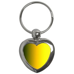 Yellow Gradient Background Key Chains (heart) 