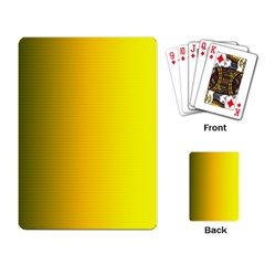 Yellow Gradient Background Playing Card by Simbadda