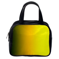 Yellow Gradient Background Classic Handbags (one Side) by Simbadda