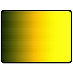 Yellow Gradient Background Fleece Blanket (large)  by Simbadda