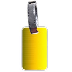 Yellow Gradient Background Luggage Tags (one Side)  by Simbadda