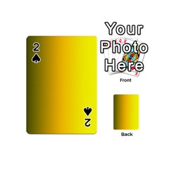 Yellow Gradient Background Playing Cards 54 (mini)  by Simbadda