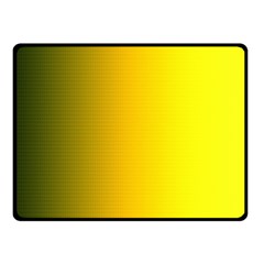 Yellow Gradient Background Double Sided Fleece Blanket (small)  by Simbadda