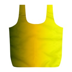 Yellow Gradient Background Full Print Recycle Bags (l) 