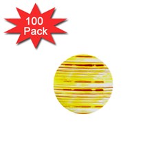 Yellow Curves Background 1  Mini Buttons (100 Pack) 