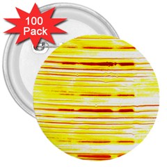 Yellow Curves Background 3  Buttons (100 Pack)  by Simbadda