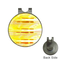 Yellow Curves Background Hat Clips With Golf Markers by Simbadda