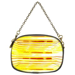 Yellow Curves Background Chain Purses (two Sides)  by Simbadda