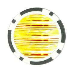 Yellow Curves Background Poker Chip Card Guard (10 Pack) by Simbadda