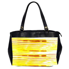 Yellow Curves Background Office Handbags (2 Sides)  by Simbadda