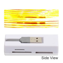 Yellow Curves Background Memory Card Reader (stick)  by Simbadda