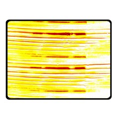 Yellow Curves Background Double Sided Fleece Blanket (small)  by Simbadda