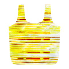 Yellow Curves Background Full Print Recycle Bags (l)  by Simbadda