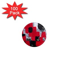 Red Black Gray Background 1  Mini Magnets (100 Pack)  by Simbadda