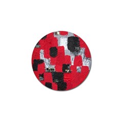 Red Black Gray Background Golf Ball Marker (10 Pack) by Simbadda