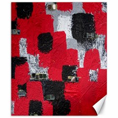 Red Black Gray Background Canvas 8  X 10  by Simbadda