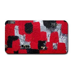 Red Black Gray Background Medium Bar Mats by Simbadda