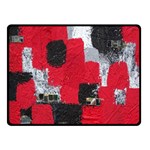 Red Black Gray Background Fleece Blanket (Small) 50 x40  Blanket Front