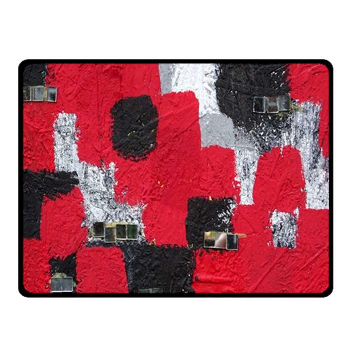 Red Black Gray Background Fleece Blanket (Small)