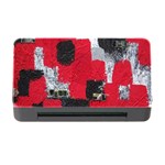 Red Black Gray Background Memory Card Reader with CF Front