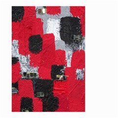 Red Black Gray Background Small Garden Flag (two Sides) by Simbadda