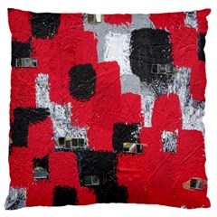 Red Black Gray Background Standard Flano Cushion Case (one Side) by Simbadda