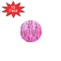 Pink Curtains Background 1  Mini Magnet (10 Pack)  by Simbadda