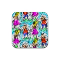 Fur Fabric Rubber Coaster (square)  by Simbadda