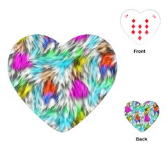 Fur Fabric Playing Cards (heart)  by Simbadda