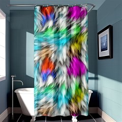 Fur Fabric Shower Curtain 36  X 72  (stall)  by Simbadda