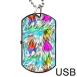 Fur Fabric Dog Tag USB Flash (Two Sides) Front