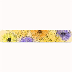 Multi Flower Line Drawing Small Bar Mats by Simbadda