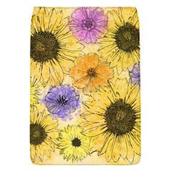 Multi Flower Line Drawing Flap Covers (s)  by Simbadda