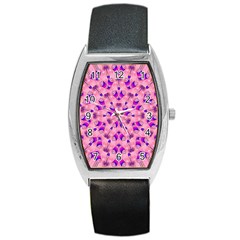 Mandala Tiling Barrel Style Metal Watch by Simbadda