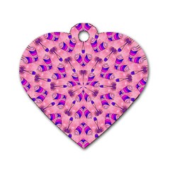 Mandala Tiling Dog Tag Heart (one Side) by Simbadda