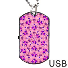 Mandala Tiling Dog Tag Usb Flash (one Side) by Simbadda