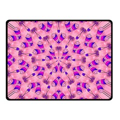 Mandala Tiling Double Sided Fleece Blanket (small)  by Simbadda