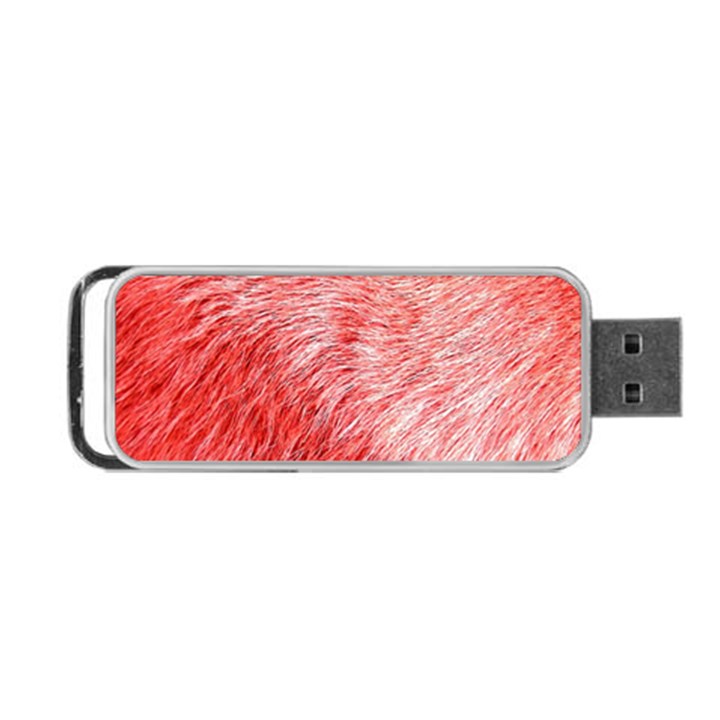 Pink Fur Background Portable USB Flash (One Side)