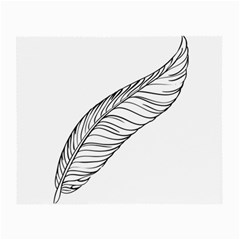 Feather Line Art Small Glasses Cloth by Simbadda