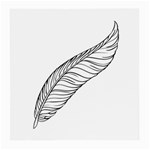 Feather Line Art Medium Glasses Cloth (2-Side) Front